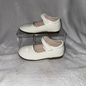 Meckior White Leather Mary Jane Style Girls Shoes Size 30 US 12-12.5